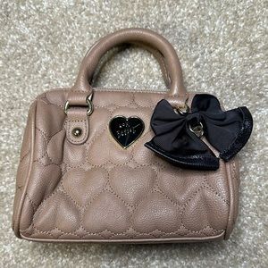 Mini Betsey Johnson Top Handle/ Crossbody Bag